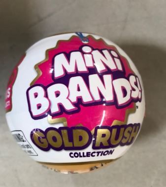 Photo 1 of 5 Surprise Mini Brands Gold Rush by ZURU Limited Edition Mystery Real Miniature Brands Collectible Toy Capsule, Small Toy for Kids, Girls, Teens, Adults