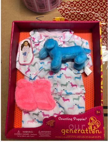 Photo 2 of Our Generation Pajama Outfit for 18" Dolls - Counting Puppies