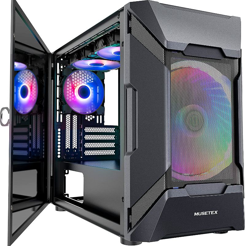 Photo 1 of MUSETEX MATX (Micro-ATX) Tower Computer Case 