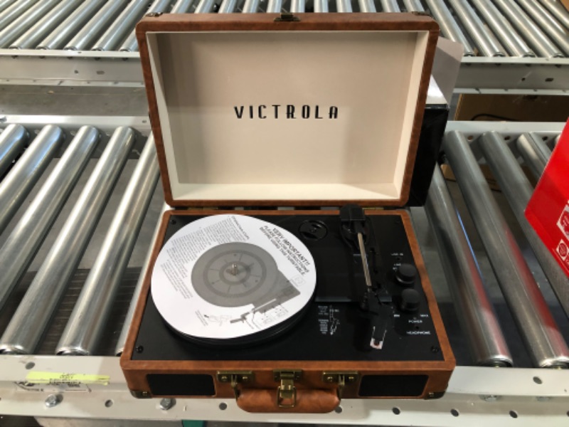 Photo 6 of Victrola Vintage 3-Speed Bluetooth Portable Suitcase Record Player