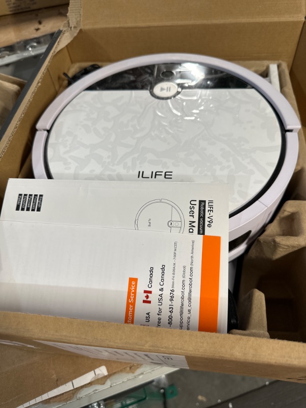 Photo 2 of **USED** ILIFE V9e Robot Vacuum Cleaner, 4000Pa Max Suction, Wi-Fi Connected, Works with Alexa, 700ml