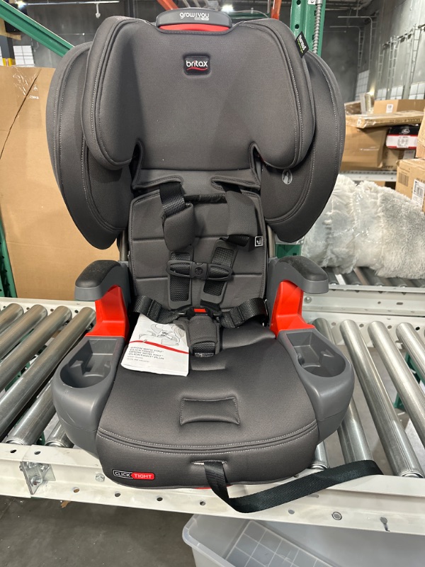 Photo 3 of Britax Grow with You ClickTight Harness-2-Booster Car Seat, Cool N Dry - Cool Flow Moisture Wicking Fabric ClickTight Cool n Dry