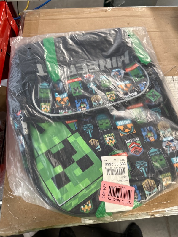 Photo 2 of Minecraft Kids&#39; 16&#34; Backpack - Black