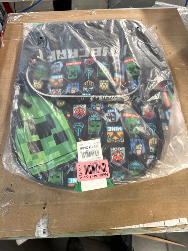 Photo 2 of Minecraft Kids&#39; 16&#34; Backpack - Black