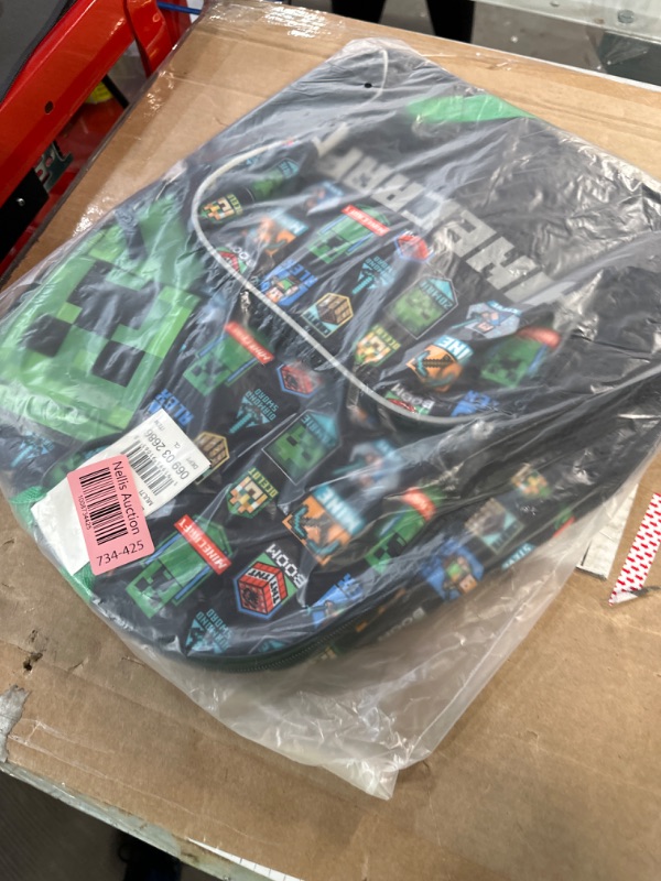 Photo 2 of Minecraft Kids&#39; 16&#34; Backpack - Black