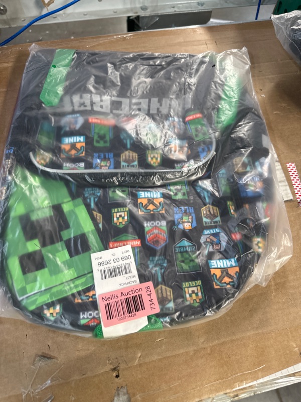 Photo 2 of Minecraft Kids&#39; 16&#34; Backpack - Black