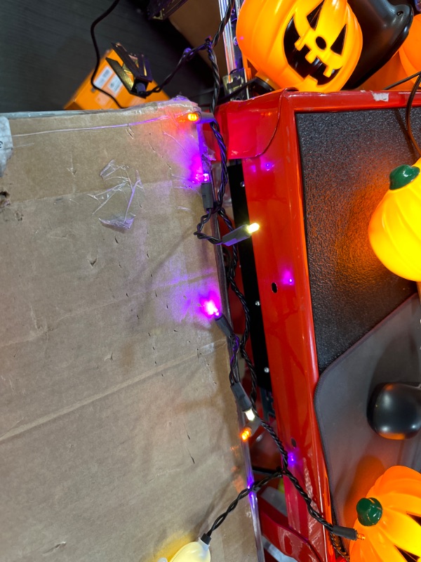 Photo 2 of 25ct LED Beware Halloween String Lights Orange/Purple - Hyde  EEK! Boutique