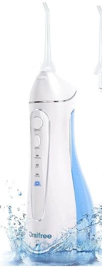 Photo 1 of  Waterfloss Water Flosser Small Cordless Water Pick Teeth Cleaner Dental Oral Irrigator with 4 Modes and USB Rechargeable Lithium Battery