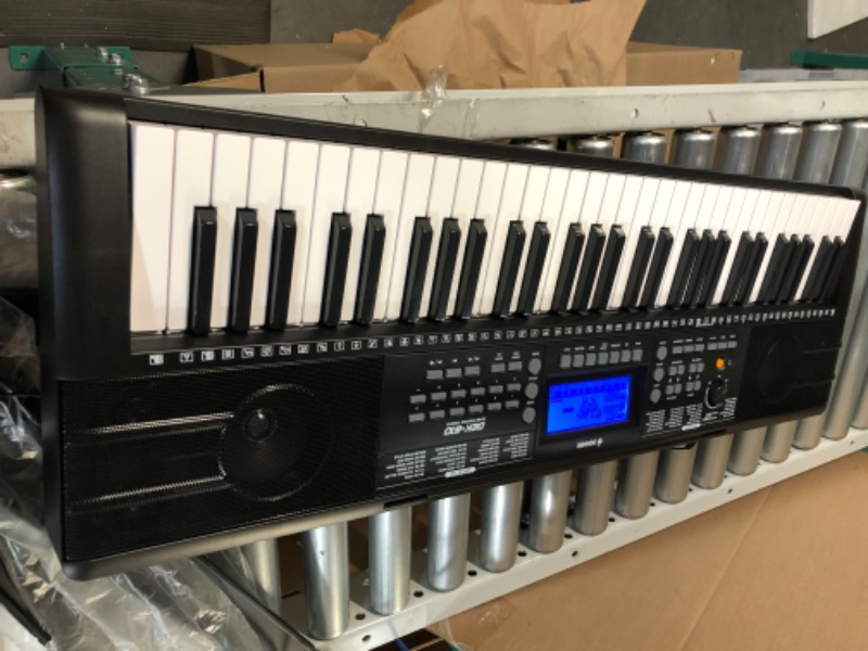 Photo 7 of **USED/SEE NOTES* Donner Keyboard Piano, 61 Key Piano Keyboard for Beginner/Professional, Electric with Piano Stand, Stool, Microphone Supports MP3/USB MIDI/Microphone/Insertion of the pedal