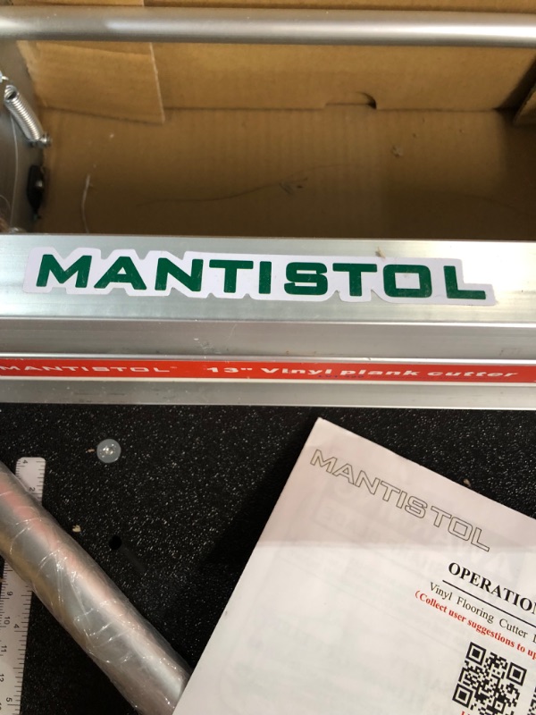 Photo 4 of **USED/SEE NOTES** MantisTol 13" Pro Vinyl Floor Cutter LVT-330 for VCT,LVT, SPC, PVC, LVP, WPC and Rigid Core Vinyl Plank; Best buy! 13.1"