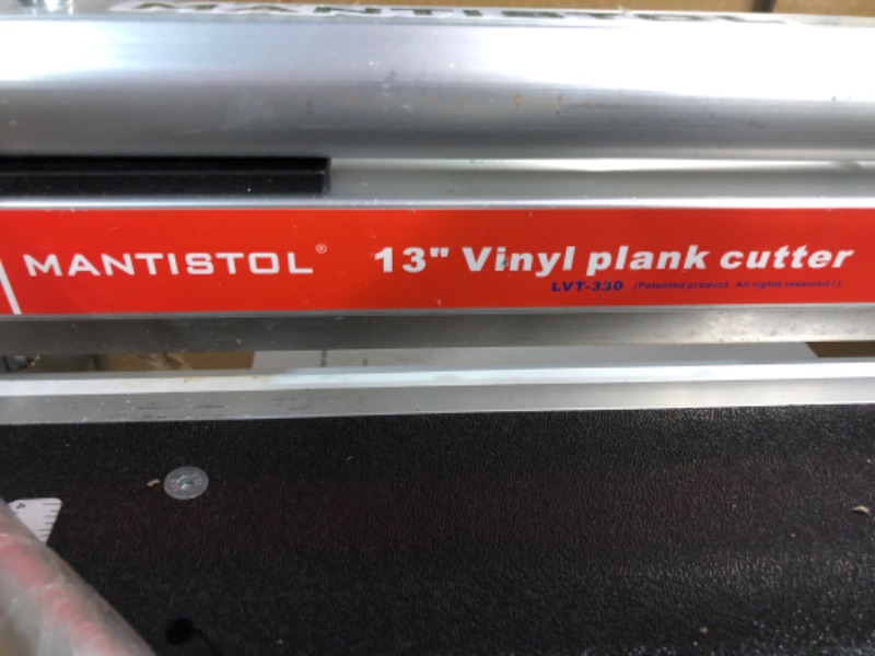 Photo 7 of **USED/SEE NOTES** MantisTol 13" Pro Vinyl Floor Cutter LVT-330 for VCT,LVT, SPC, PVC, LVP, WPC and Rigid Core Vinyl Plank; Best buy! 13.1"