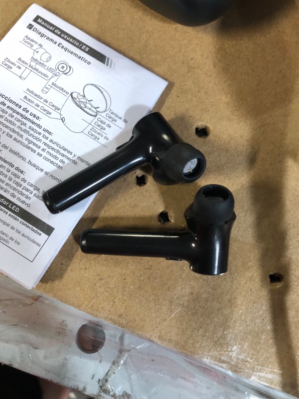 Photo 5 of *USED/SEE NOTES** Bluetooth 5.0 Wireless Earbuds, Bluedio Hi(Hurricane) Wireless Earbud Headphones in-Ear Earphones with Charging Case, Mini Car Headset Built-in Mic for Cell Phone/Running/Android, 5Hrs Playtime