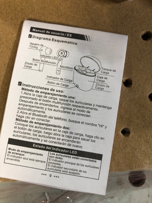 Photo 6 of *USED/SEE NOTES** Bluetooth 5.0 Wireless Earbuds, Bluedio Hi(Hurricane) Wireless Earbud Headphones in-Ear Earphones with Charging Case, Mini Car Headset Built-in Mic for Cell Phone/Running/Android, 5Hrs Playtime