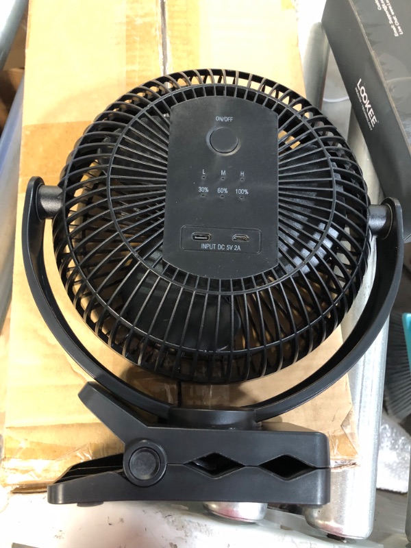 Photo 4 of ***1 FAN/NOT 2*** Koonie 10000mAh Rechargeable Portable Fan, 8-Inch Battery Operated Clip on Fan, USB Fan, 4 Speeds
