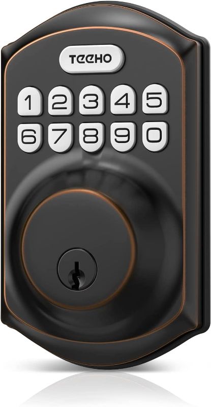 Photo 1 of **USED/SEE NOTES** TEEHO TE001 Keyless Entry Door Lock with Keypad - Smart Deadbolt Lock