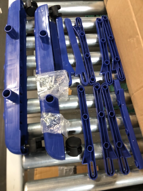 Photo 1 of *NEW* SEE COMMENTS!! Clothes Drying Racks, Innotic Folding Stainless Steel 3-Tier Rolling Collapsible- Casters Gray Blue