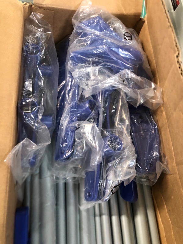 Photo 1 of *NEW* SEE COMMENTS!! Clothes Drying Racks, Innotic Folding Stainless Steel 3-Tier Rolling Collapsible- Casters Gray Blue