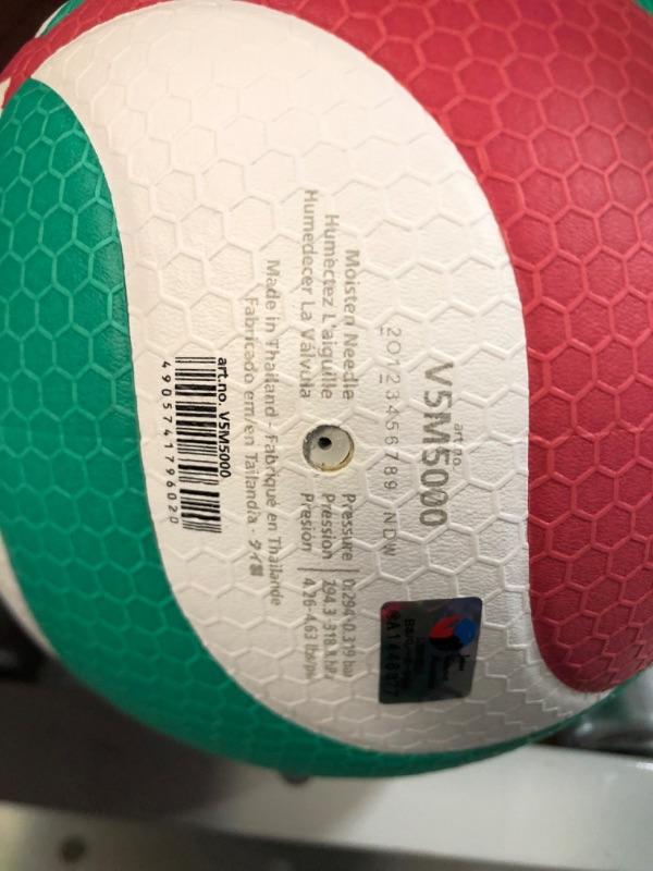 Photo 1 of *NEW* Molten Volleybal V5M5000 White/Green/Red 5