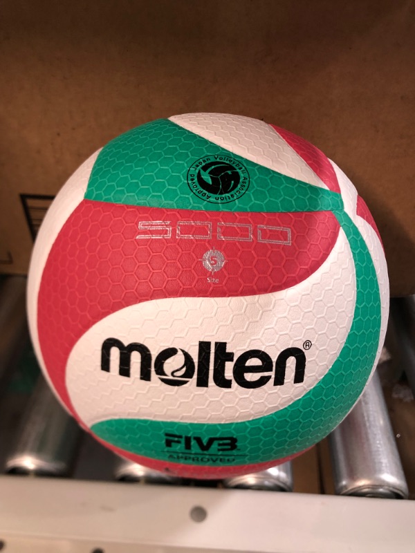 Photo 1 of *NEW* Molten Volleybal V5M5000 White/Green/Red 5