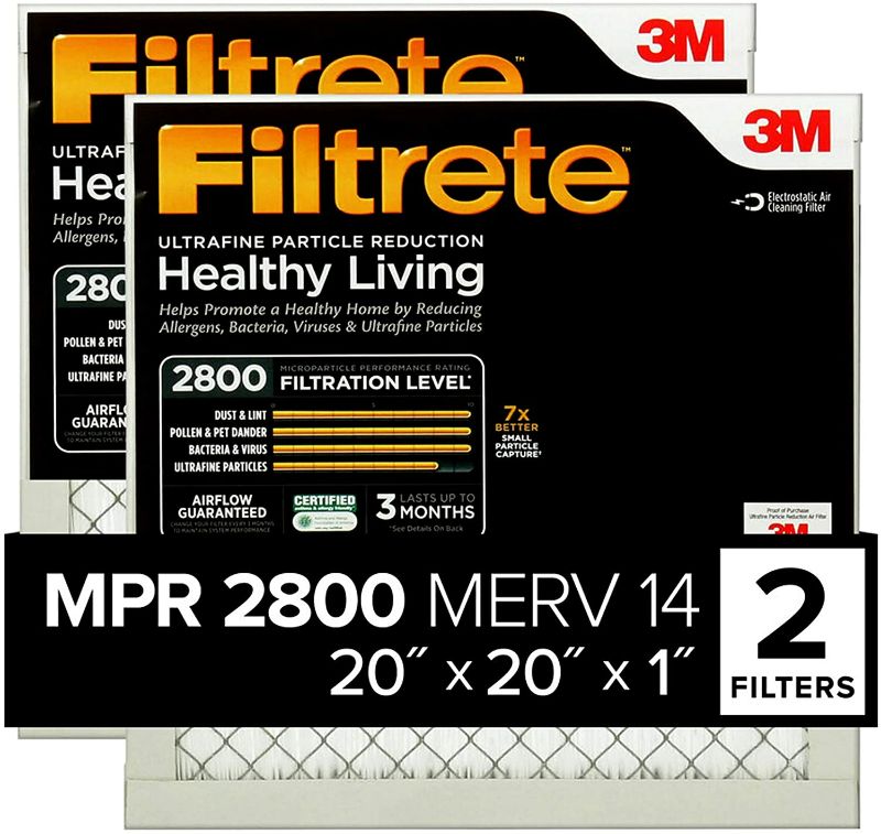 Photo 3 of *NEW* 2 Pcs Filtrete 20x20x1 Air Filter