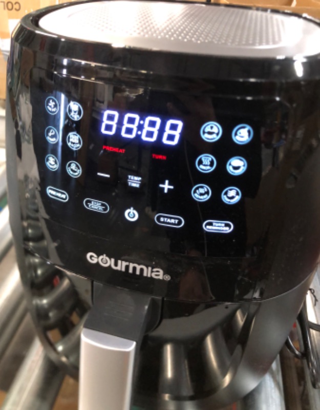 Photo 3 of *USED BUT LIKE NEW* FUNCTIONAL!! Gourmia Air Fryer Oven Digital Display 6 Quart Large AirFryer Cooker 12 1-Touch 