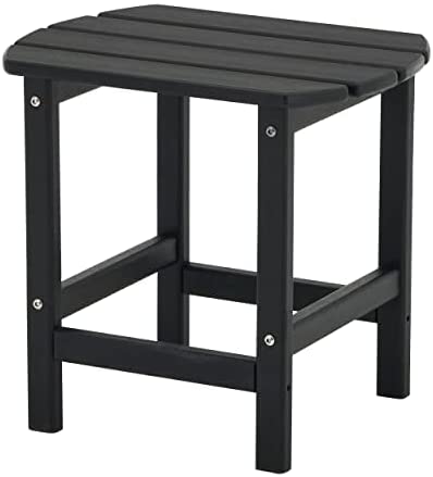 Photo 1 of *USED* N&V HDPE Outdoor Side Table HDPE Tea Tables Fast Assembly - Black