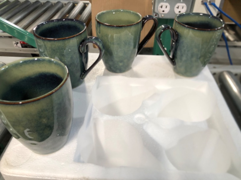 Photo 1 of *NEW* vancasso Starry 16 Pieces Green Round Stoneware Dinner Set- Starry-Green