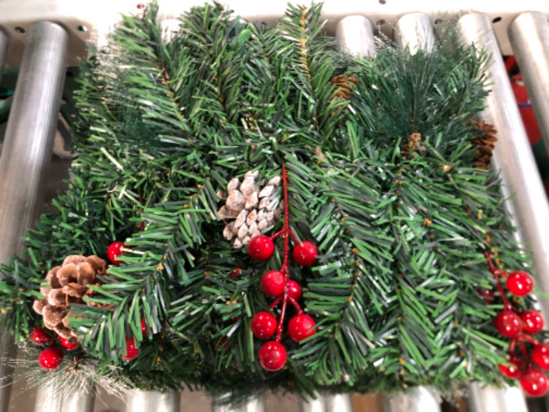 Photo 1 of *USED* Christmas Garland, Battery Operated 8 Lighting Modes