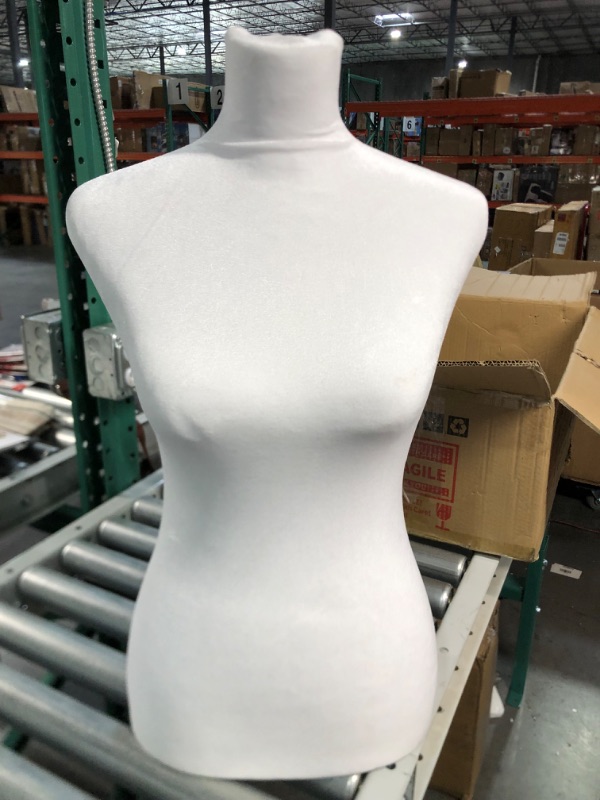 Photo 3 of *USED* Female Dress Form Mannequin Torso Body with Adjustable Tripod Stand Dress Jewelry Display (White) 66inch-White