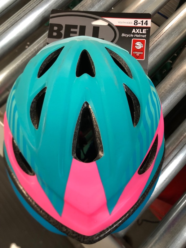 Photo 3 of *NEW* Bell Axle Youth Bike Helmet Blue Tigris