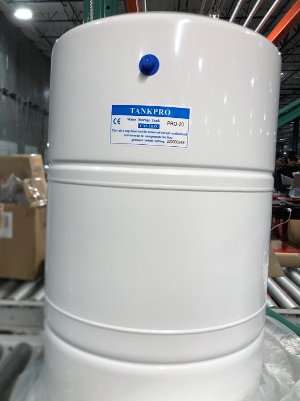 Photo 6 of *USED BUT LIKE NEW* iSpring T20M 20 Gallon Pre-Pressurized Tank,14 gallons of Water Storage Capacity, White