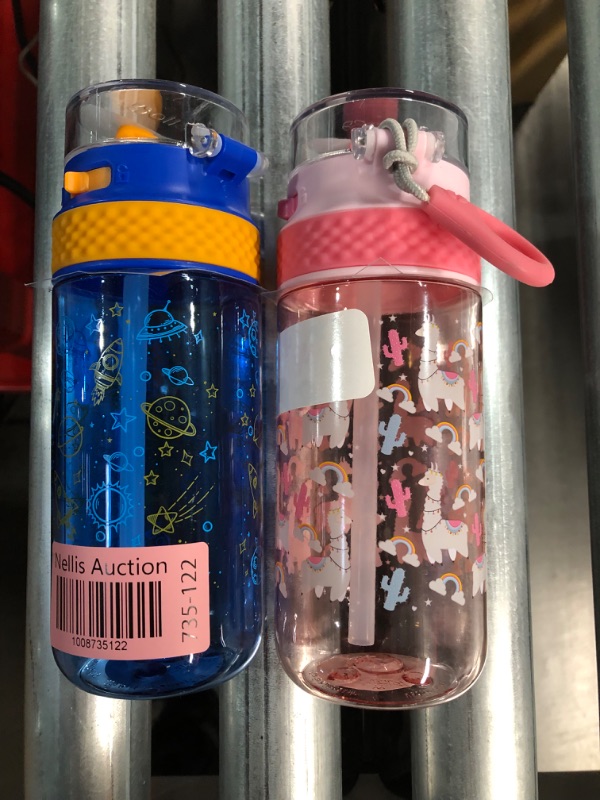 Photo 1 of ***SEE NOTES*** Ello 16oz 2pk Plastic Stratus Kids' Water Bottles