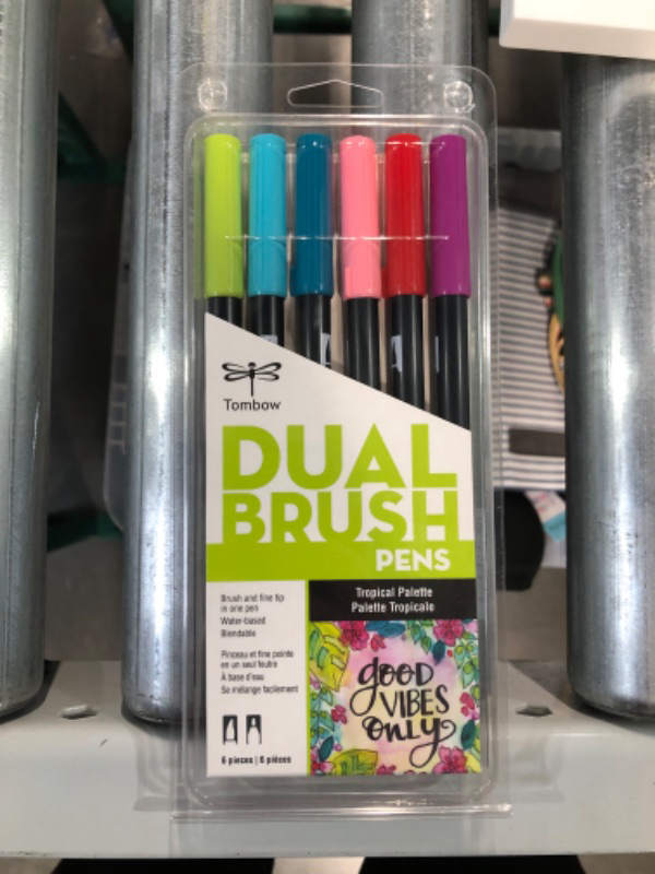 Photo 2 of 6pk Tropical Dual Brush - Tombow