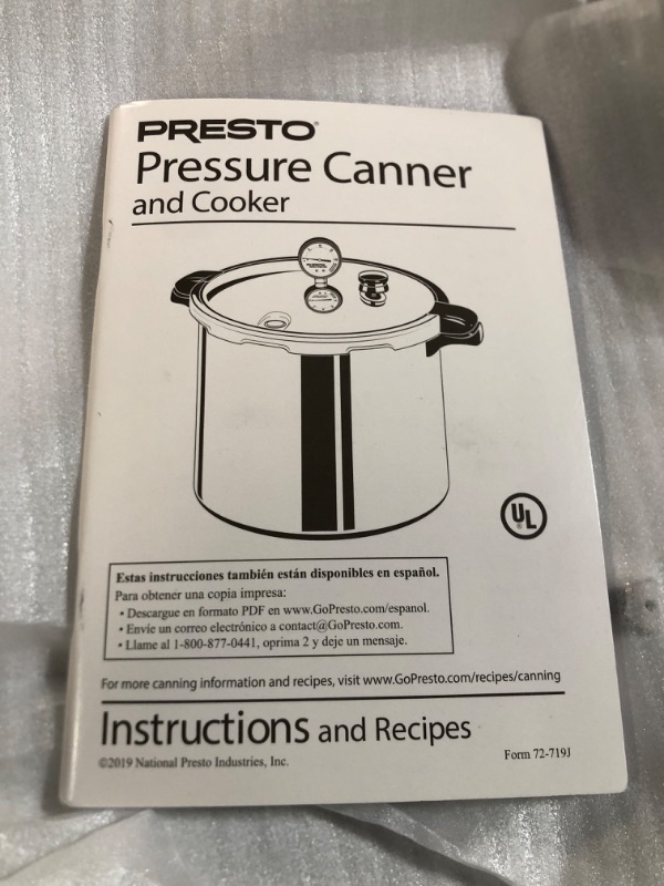 Photo 3 of *NEW* Presto 01781 23-Quart Pressure Canner and Cooker