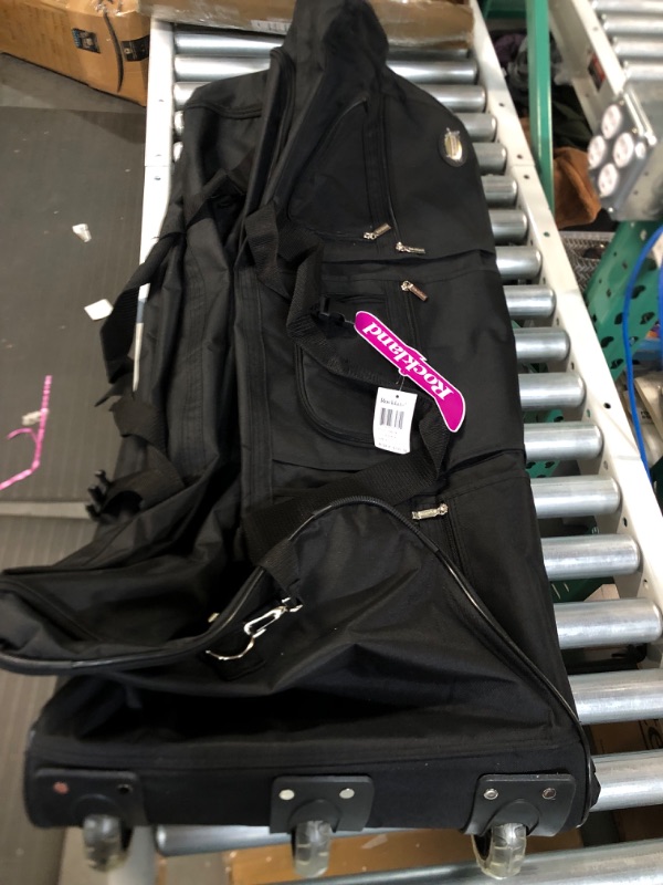 Photo 1 of *USED BUT LIKE NEW* Rockland Rolling Duffel Bag, Black, 40-Inch 40-Inch Black