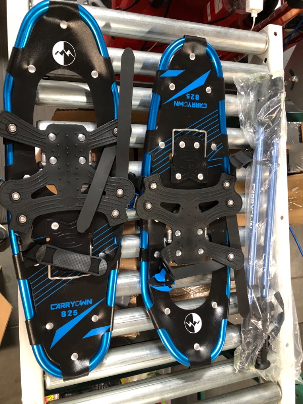 Photo 3 of Carryown 3 in 1 Light Weight Snowshoes, Aluminum Alloy Terrain Snow Shoes with Trekking Poles and Carrying Tote Bag, 14" /21"/ 25"/ 30"