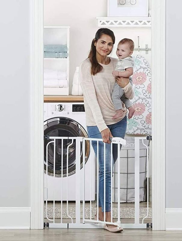 Photo 1 of BRAND NEW*Regalo Easy Step 38.5-Inch Wide Walk Thru Baby Gate, Includes 6-Inch Extension Kit,