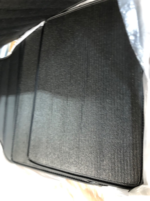 Photo 2 of FH Group Luxury Universal Fit All Season Protection Heavy Duty Faux Leather Black Automotive Floor Mats