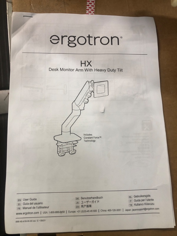 Photo 2 of SEE NOTES****
Ergotron – HX Single Ultrawide Monitor Arm with HD Pivot- white