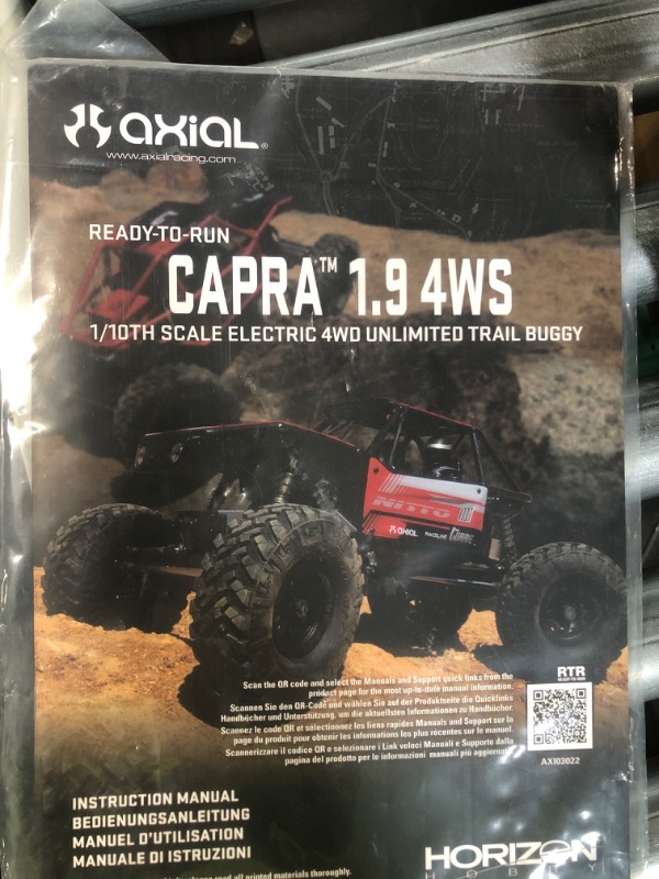 Photo 1 of Axial Capra 1.9 Unlimited 4WD RC Rock Crawler Trail Buggy
