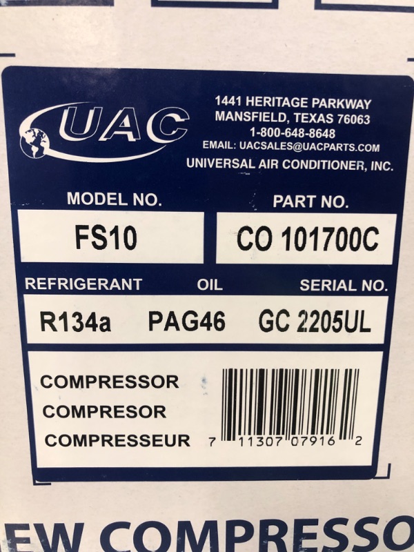 Photo 5 of UAC KT 1621A A/C Compressor and Component Kit