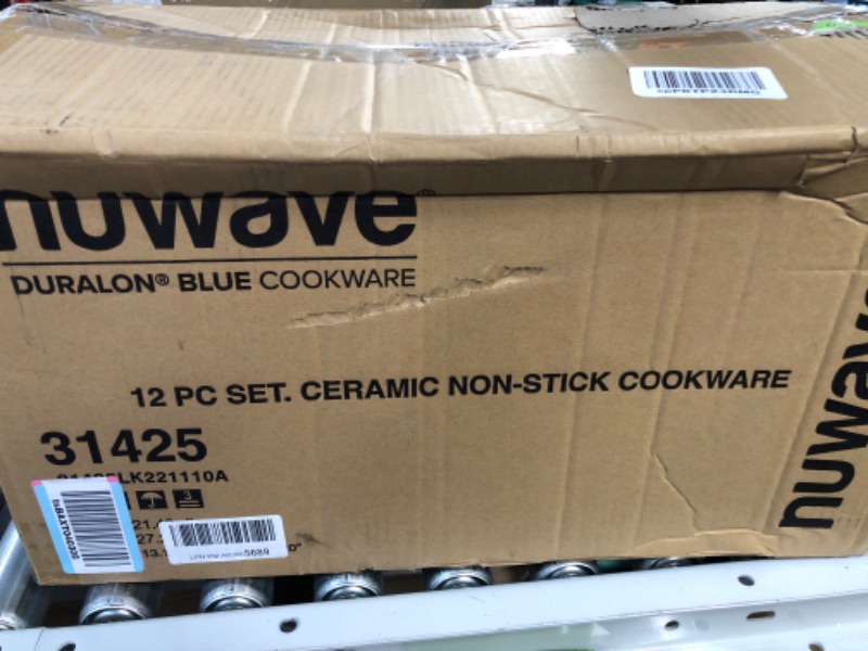 Photo 3 of Nuwave Copper 12 Piece Ceramic Duralon Forged Cookware Set with Lids