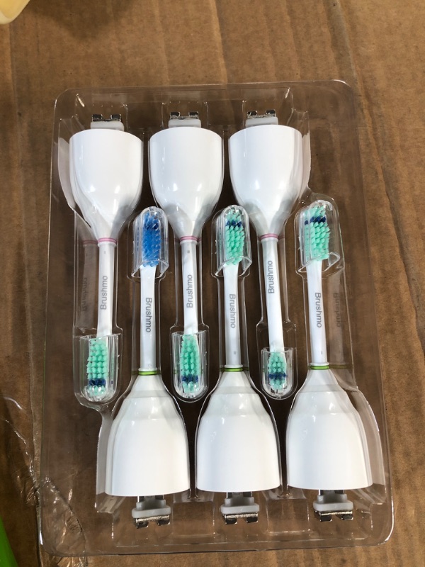 Photo 2 of Brushmo Replacement Toothbrush Heads Compatible with Sonicare e-Series Value Pack 