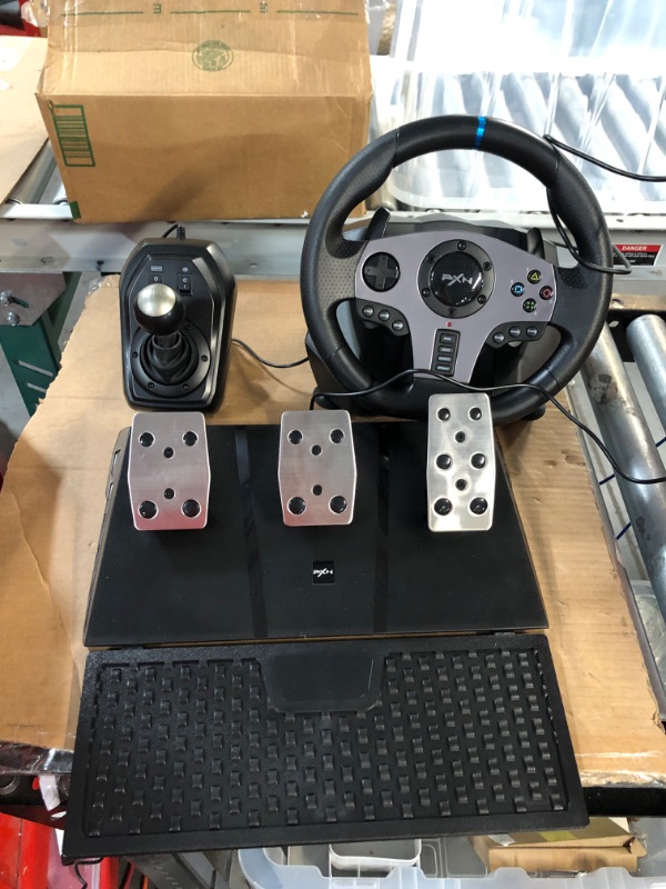 Photo 3 of PXN V9 Gaming Racing Wheel with Pedals and Shifter