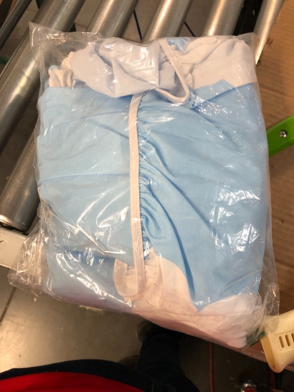 Photo 1 of 1pc Wraps The Incontinence Sky Quality Bed Overnight Breathable Adults Leak- Diapers Cloth Adult Proof Diaper Men Seniors Made Protection Women Bedwetting Special Polyester Covers Sky-blue 2 Count (Pack of 1)