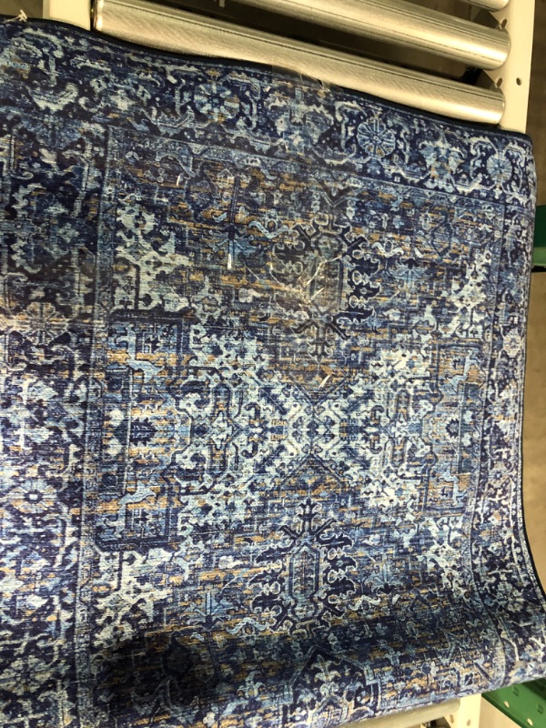 Photo 2 of [USED] ReaLife Machine Washable Rug 2'6"x6' 2'6" x 6' Traditional - Blue