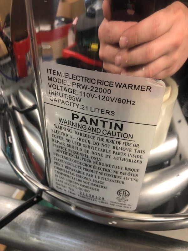 Photo 4 of (READ NOTES) Pantin Commercial Electric Rice Warmer - NOT COOKER