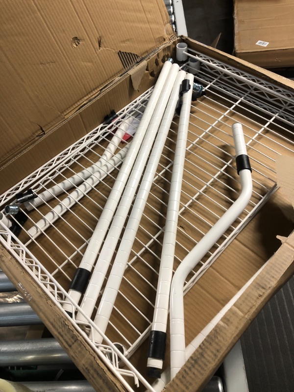 Photo 1 of (READ NOTES) Magic Chef, MCSLS12W Compact Laundry Stand, White ?23.6 x 29.5 x 53.1 inches
