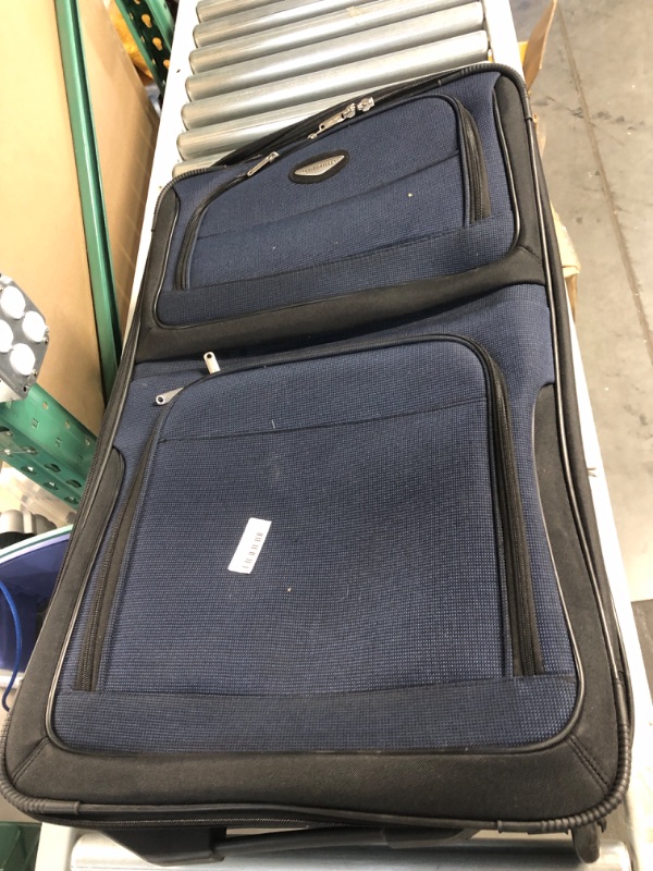 Photo 2 of (READ NOTES) Travel Select Amsterdam Expandable Rolling Upright Luggage, Navy, Carry-on 29-Inch Navy 10 x 18 x 29 inches
