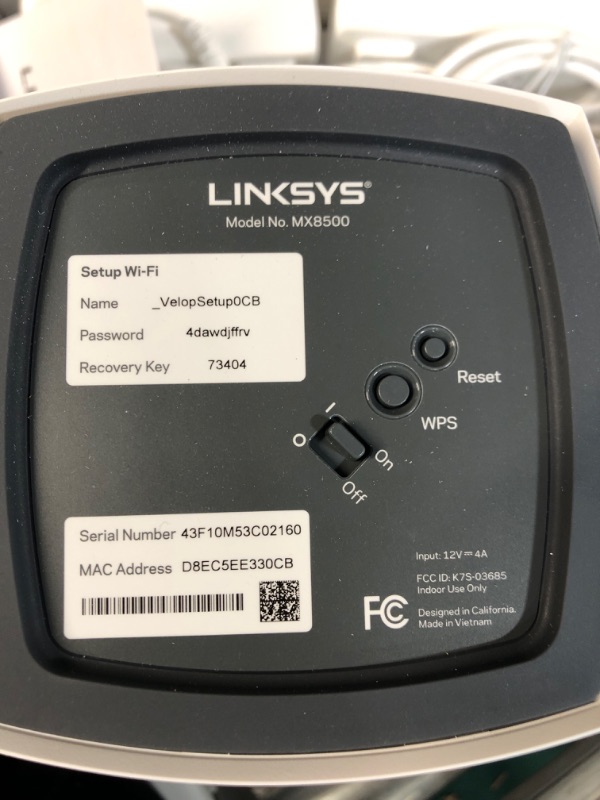 Photo 4 of Linksys MX8503 Atlas WiFi 6E Mesh System